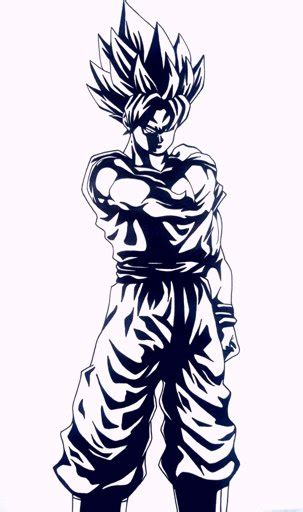 Goku Ssj En Noir Et Blanc Dragon Ball France Amino