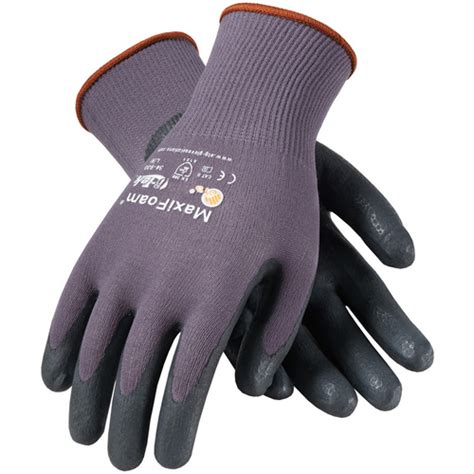 M Nitrile Foam Coated Gloves Maxifoam Lite Gray G Nylon