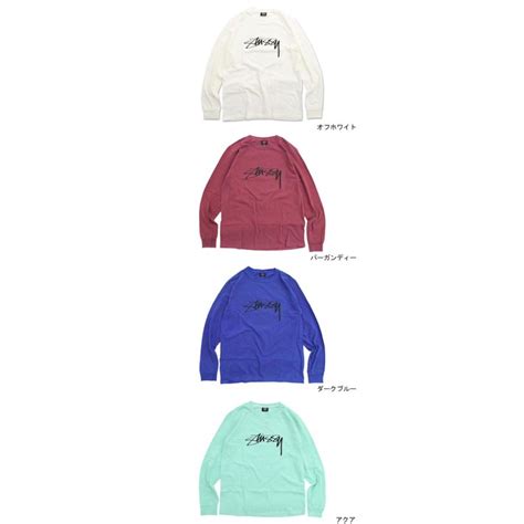 ステューシー Tシャツ 長袖 Stussy レディース Women Smooth Stock Pigment Dyed ピグメント