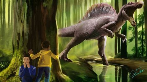 Jurassic World Camp Cretaceous Spinosaurus Attack In Isla Nublar