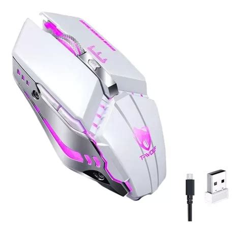 Mouse Gamer T Wolf Q15 Recargable Led Cuotas Sin Interés