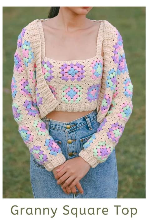 Crochet Granny Square Top Artofit