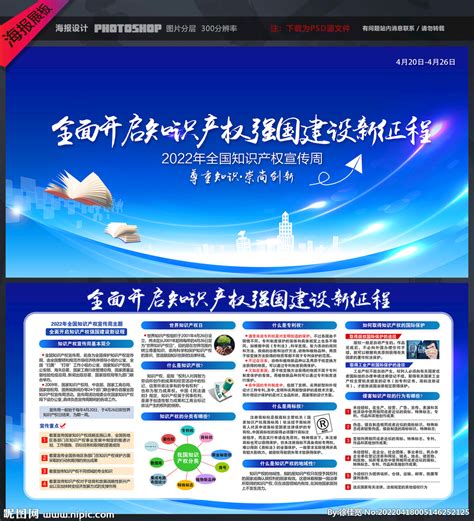 2022年全国知识产权宣传周设计图 展板模板 广告设计 设计图库 昵图网