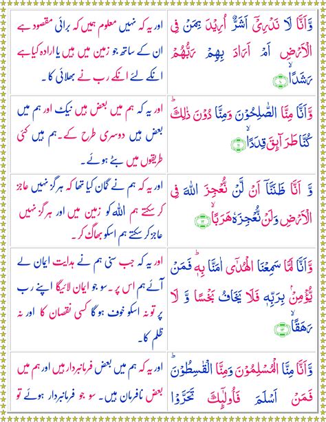 Surah Al Jin Urdu Quran O Sunnat