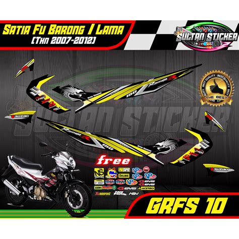 Jual Stiker Variasi Streaping Decal List Motor Suzuki Satria Fu Barong