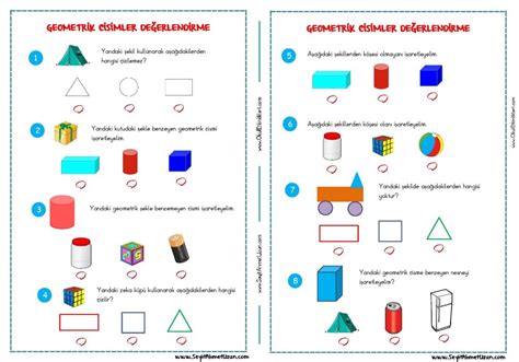 GEOMETRİK CİSİMLER DEĞERLENDİRME Seyit Ahmet Uzun Eğitime Yeni Bir