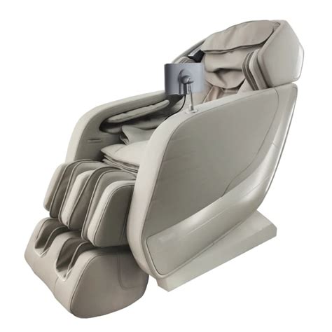 Titan Jupiter Le Series Taupe Faux Leather Reclining 3d Massage Chair With 3d L Track Blu