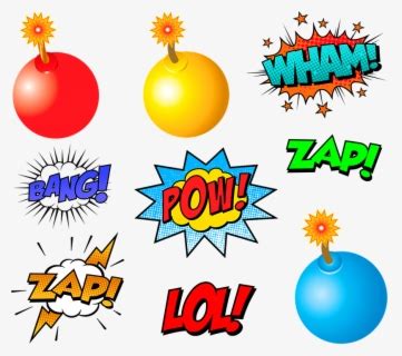 Transparent Pow Png Transparent Background Superheroes Clipart Free