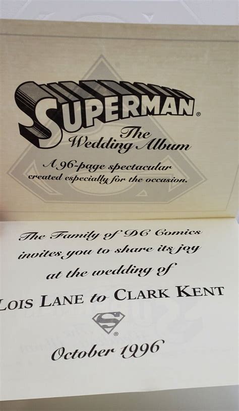 Superman The Wedding Album Dc Universe Logo Variant Standard