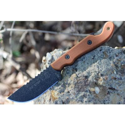 Couteau De Survie Tops Pit Stop 3 Acier Carbone 1095 Manche Micarta