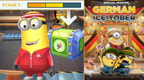 Minion Rush GERMAN ICE TOBER Stage 2 Rewards Claim Sporty Kevin In