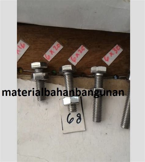 Jual Mur Baut Stainless Steel Anti Karat Ukuran X Mm Kepala Kunci