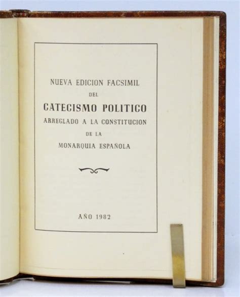Catecismo Pol Tico Arreglado A La Constituci N De La Monarqu A Espa Ola