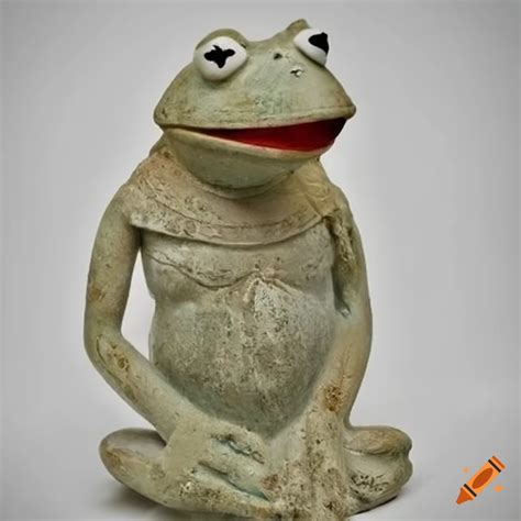 Ancient Roman Statue Of Kermit The Frog On Craiyon