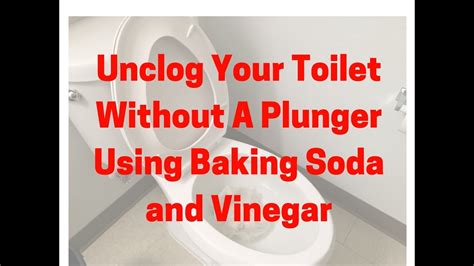 Unclog Your Toilet Without A Plunger Using Baking Soda And Vinegar