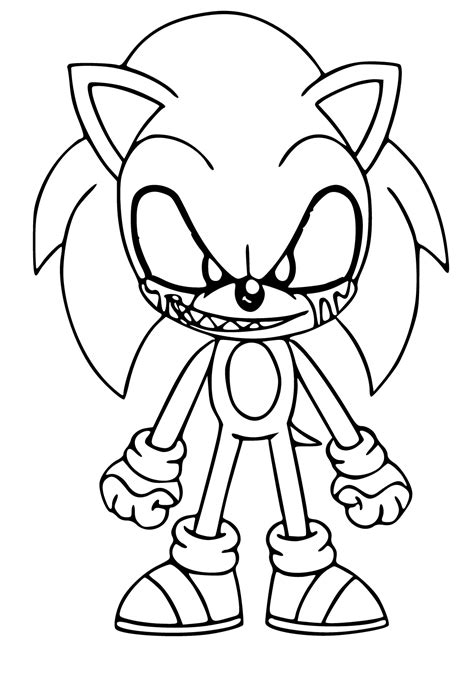 Disegno E Immagino Sonic Cattivo Da Colorare E Stampare Gratis Per