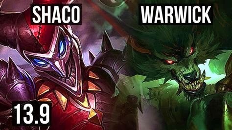 SHACO Vs WARWICK JNG 12 1 8 1100 Games 1 4M Mastery Legendary