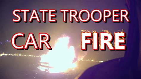 State Trooper Car Fire Kansas City Kansas Fire Department Helmet