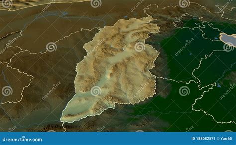 Shanxi, China - Highlighted. Physical Stock Illustration - Illustration of country, cartography ...