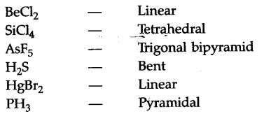 Predict The Shapes Of The Following Molecules Using The Valence Shell