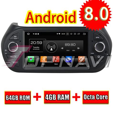 Topnavi Android Car Dvd Radio Head Unit For Fiat Fiorino Citroen