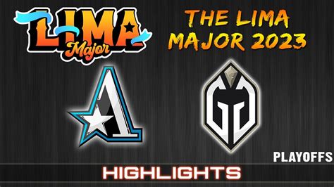 Gaimin Gladiators Vs Team Aster Playoffs The Lima Major Dota