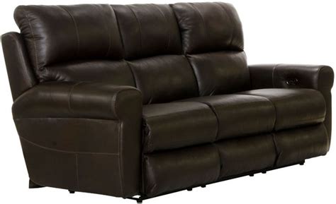 Catnapper® Torretta Leather Power Lay Flat Reclining Sofa Johnsons Furniture And Appliances