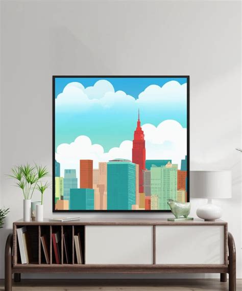 New York City Skyline Digital Art Download NYC Skyline - Etsy