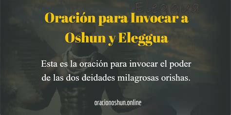 Oraci N Para Invocar A Oshun Y Eleggua Muy Poderosa