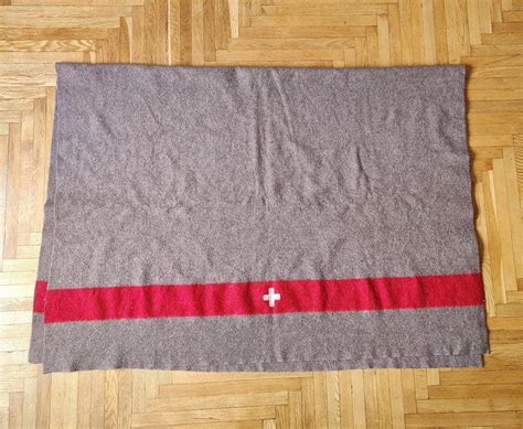 Vintage Swiss Army Wool Blanket Warehouse Swiss Military Etsy