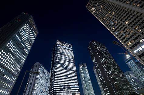 Skyscraper At Night Stock Photo Download Image Now Istock