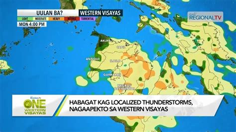 One Western Visayas Habagat Kag Localized Thunderstorms Nagaapekto Sa