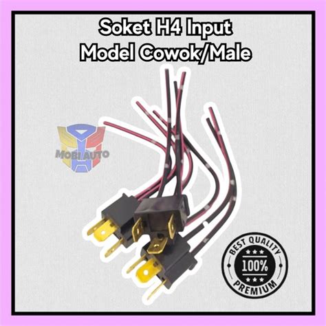 Jual Socket Soket Lampu H Input Model Cowok Male Di Lapak Mobi Auto