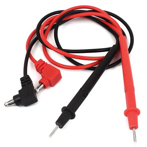 Banana Plug Digital Multimeter Probe Test Tester Leads Red Black Pair