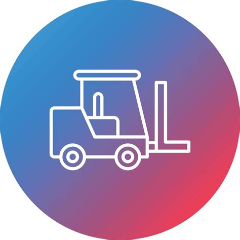 Forklift Line Gradient Circle Background Icon 16862999 Vector Art At Vecteezy