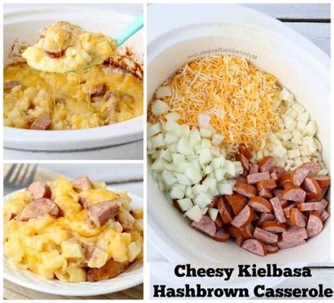 Slow Cooker Cheesy Kielbasa Hashbrown Casserole Dinner Phitip Recipes