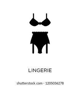 Lingerie Icon Lingerie Symbol Design Clothes Stock Vector Royalty Free