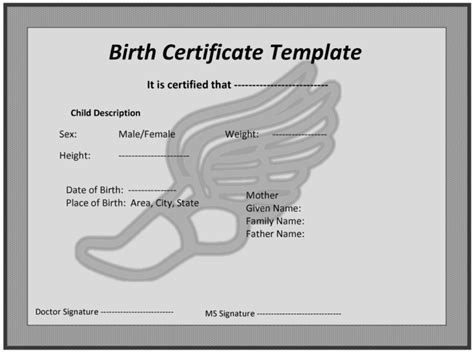 21 Free 14 Free Birth Certificate Templates Word Excel Formats