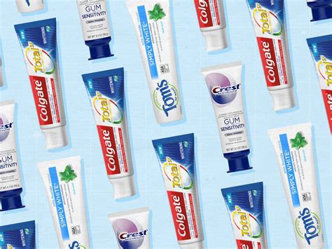 Five Toothpaste Brands