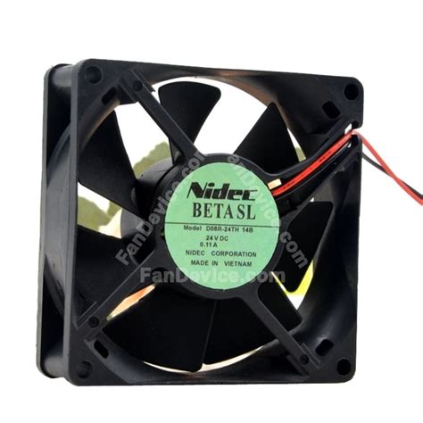 Nidec D08R 24TH 14B DC 24V 0 11A 2 Wires 3 Wires Axial Cooling Fan