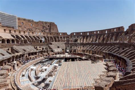 Interior of the Colosseum - Rome, Italy Editorial Stock Image - Image ...