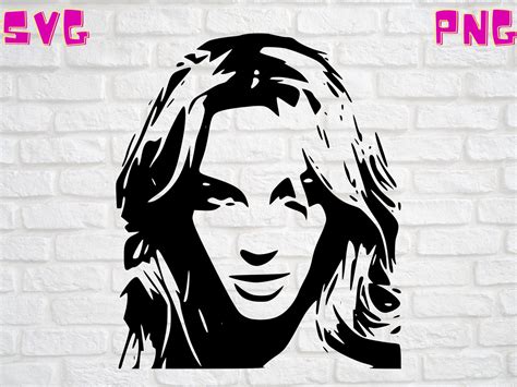 Britney Spears Face Svg Free Britney Svg Digital File Only Etsy