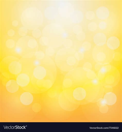 Abstract Bokeh Background Orange And Yellow Vector Image