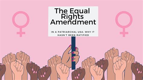 Column The Equal Rights Amendment And Patriarchy — Pacer Times