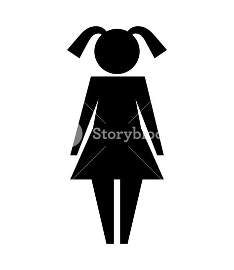 Little Girl Silhouette Vector at Vectorified.com | Collection of Little ...