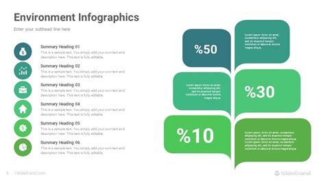 Environment Infographics PowerPoint Template Designs - SlideGrand