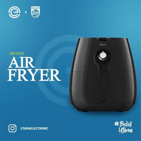 jual philips air fryer hd hitam  seller circlet cengkareng