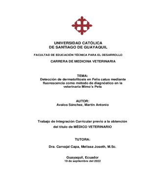 Completable En línea Deteccin de dermatofitosis en Felis catus mediante