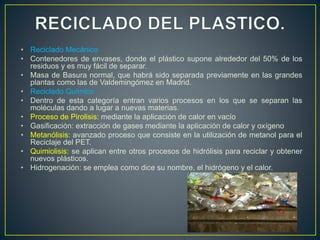 Reciclado De Materiales PPT