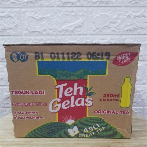 Jual TEH GELAS PET 1 DUS Isi 12 Botol 250 ML Dan 350 ML Per Botol